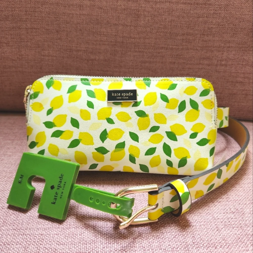 π NWT! - Kate Spade Lemon Drop Crossbody Belt Bag - Picture 1 of 11